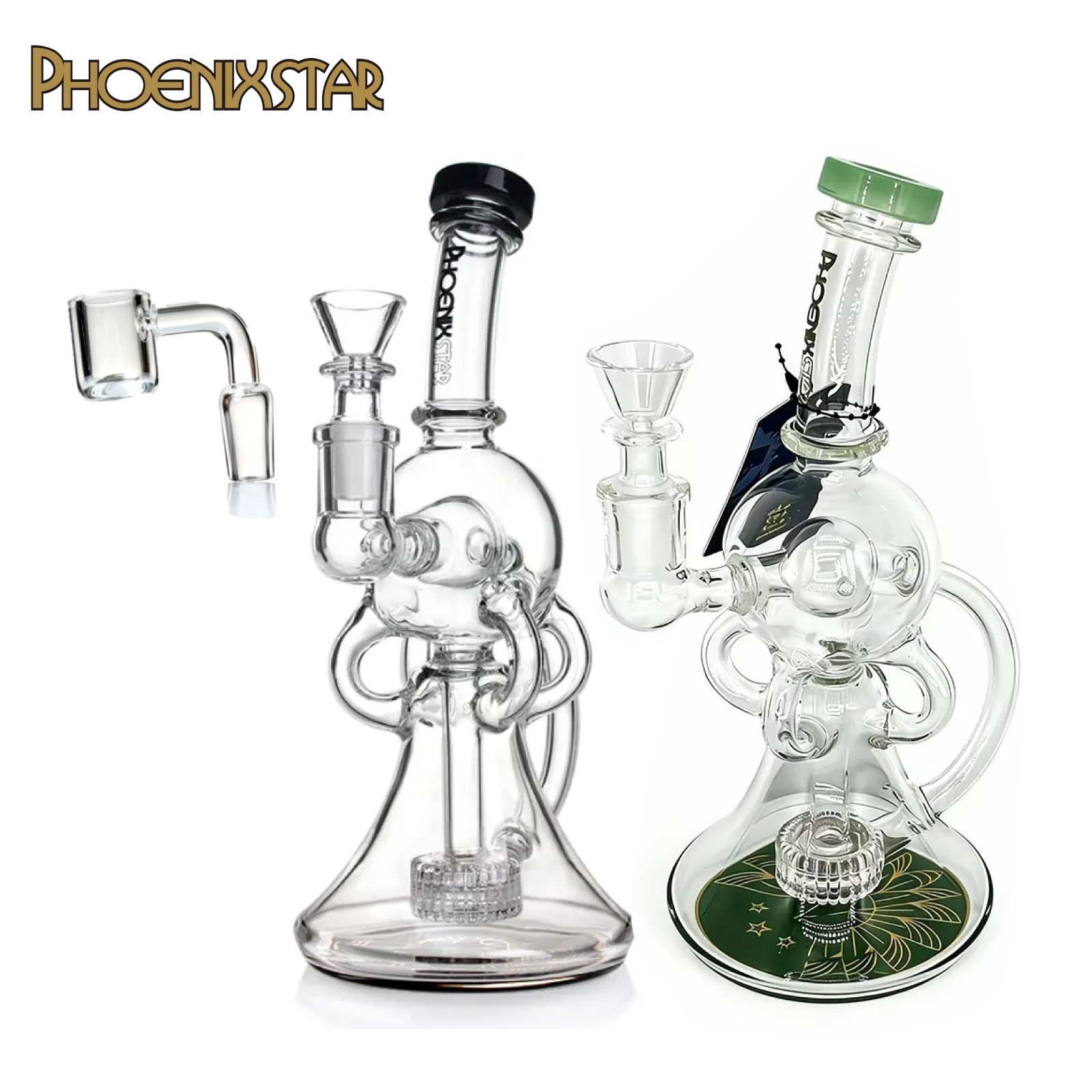 PHOENIX STAR リサイクラーボールボング クオーツバンガー ワックス兼用