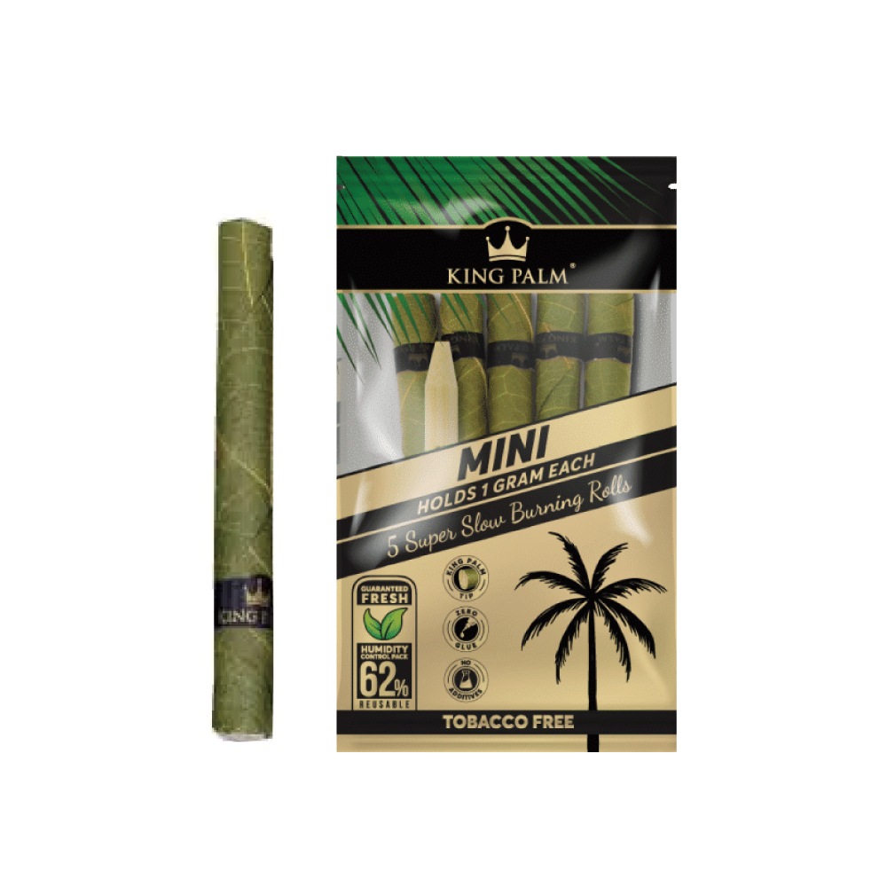 インドネシア　ティモール　キンマ　煙草　檳榔　トライバルアート　プリミティブ KING PALM mini(1g) 5枚入 キングパーム ナチュラルリーフ ブランツ