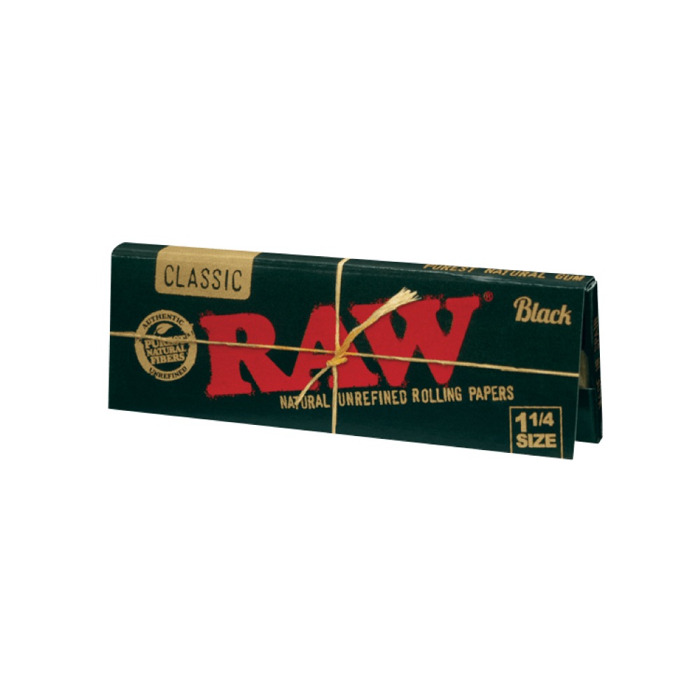 RAW BLACK 1 1/4 ロウ ブラック｜手巻きタバコ｜ペーパー｜喫煙具専門