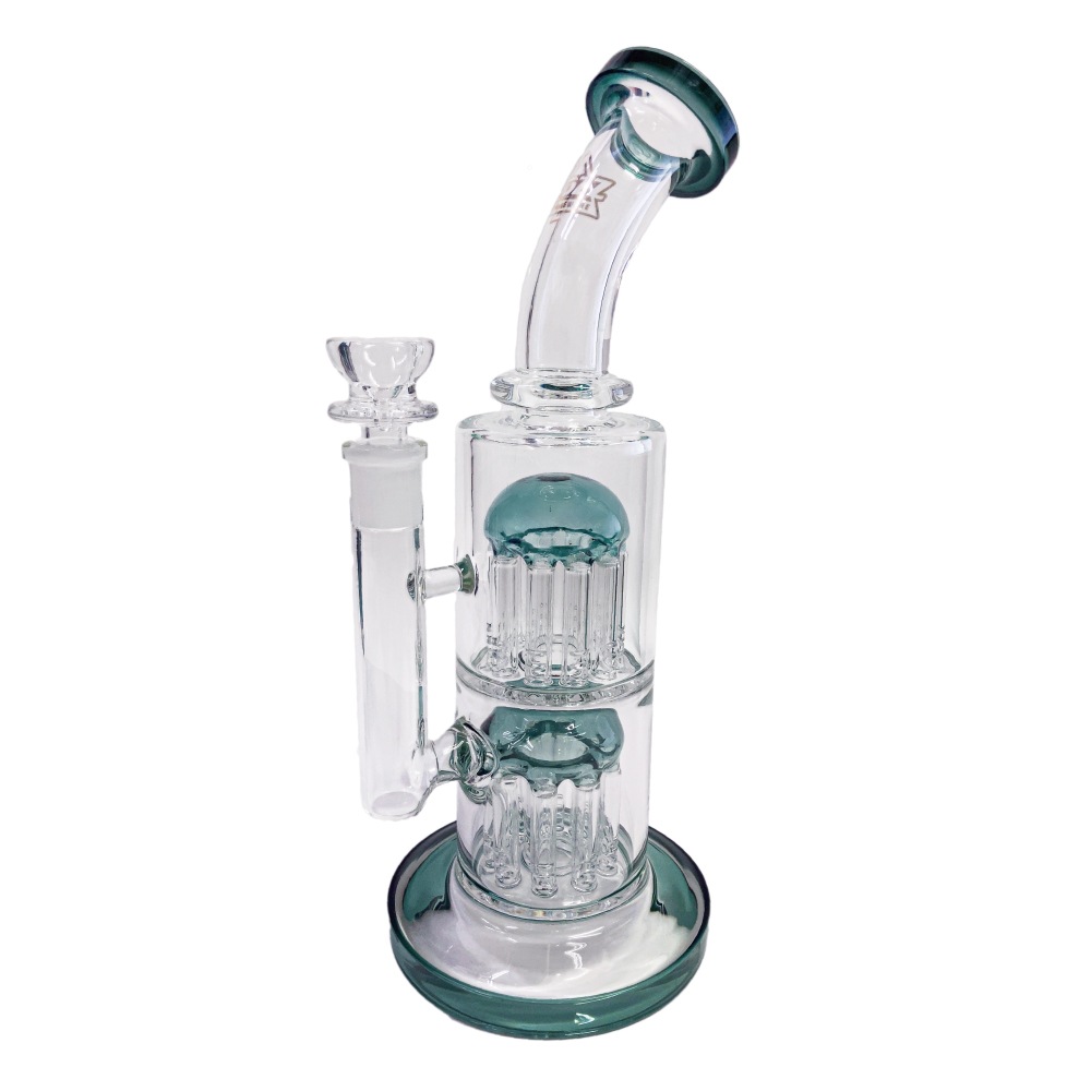 BOZZ ダブルパーコレーターボング Glass Percolator Bong