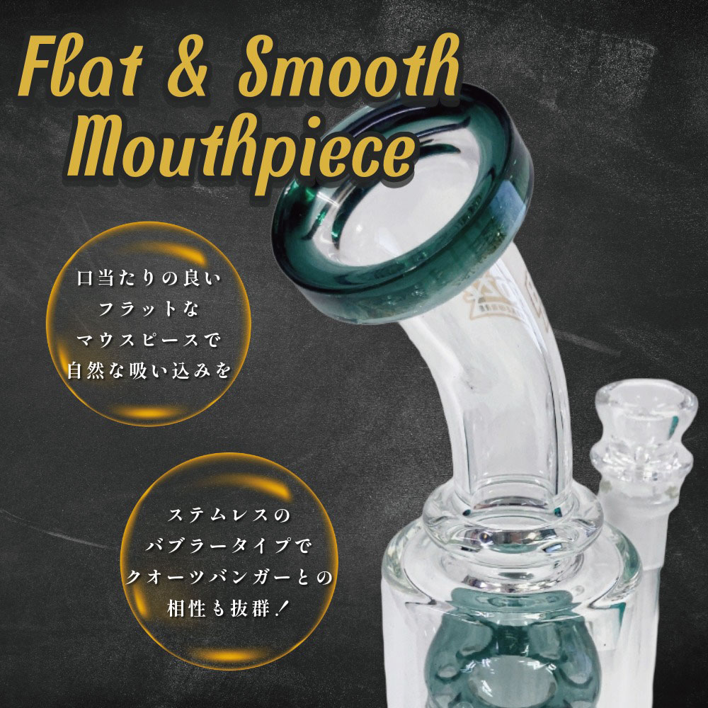 BOZZ ダブルパーコレーターボング Glass Percolator Bong