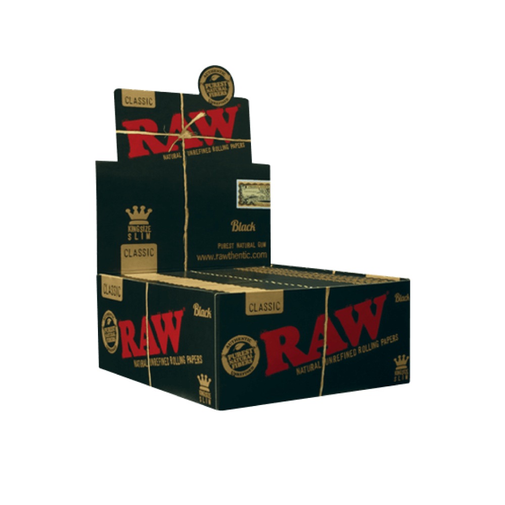 RAW BLACK Kingsize Slim ロウ ブラック｜手巻きタバコ｜ペーパー 