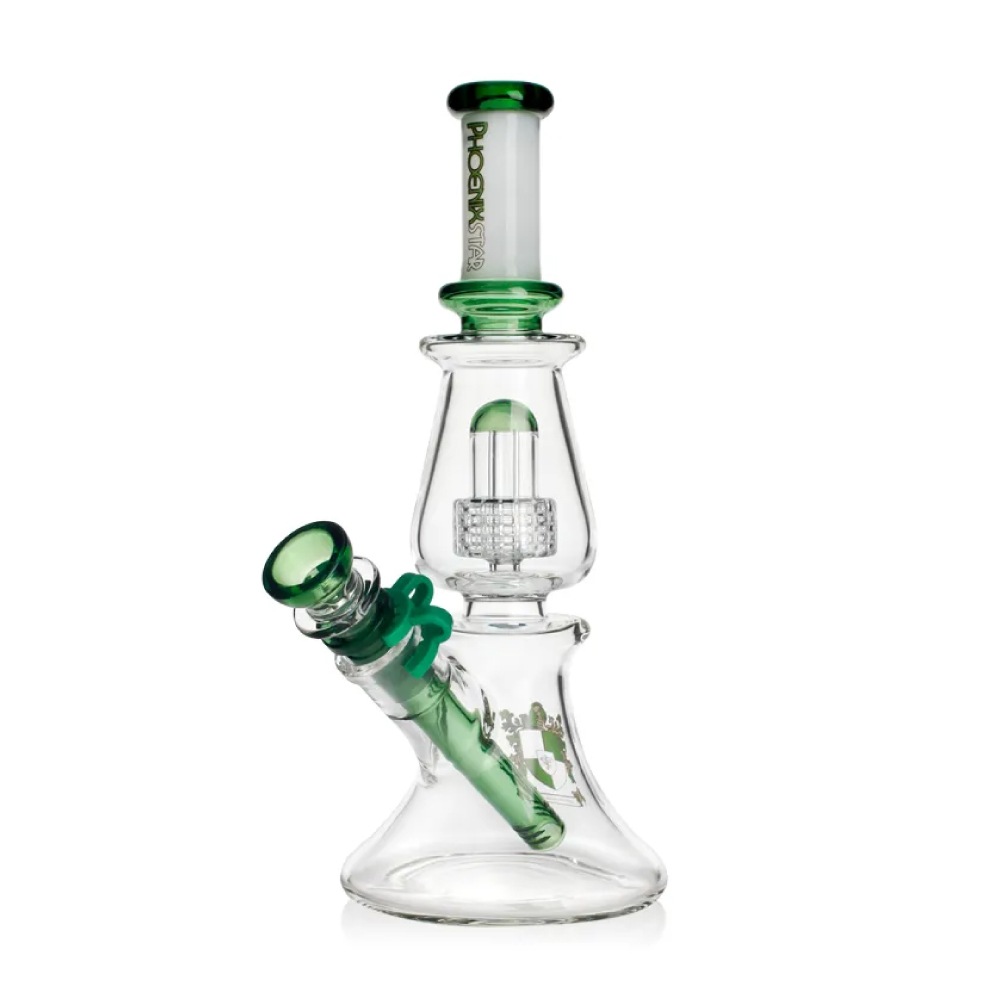 ☆送料無料☆ プレミアム 3層 マトリックス ガラスボング 高さ約41cm PHOENIX STAR バルーンマトリックス・ガラスボング｜ボング・水パイプ