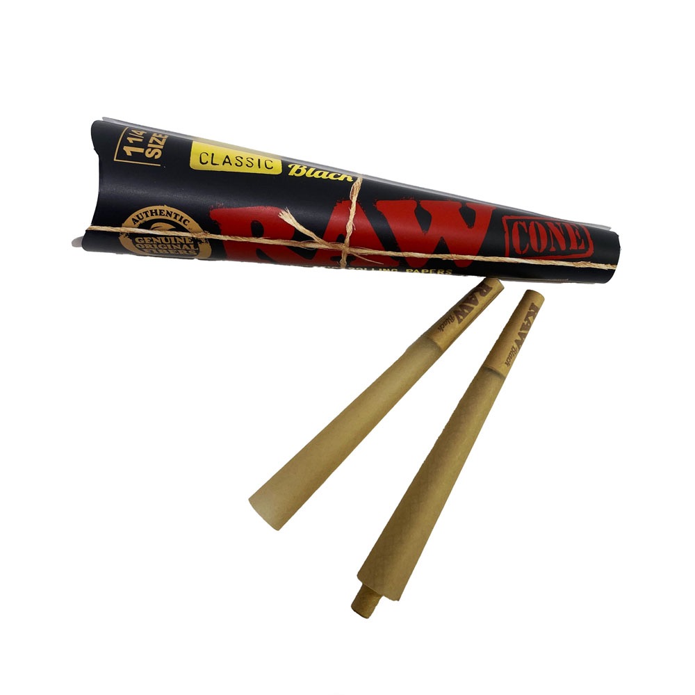 RAW BLACK CONE 1 1/4  6枚入 ロウ ブラック コーン