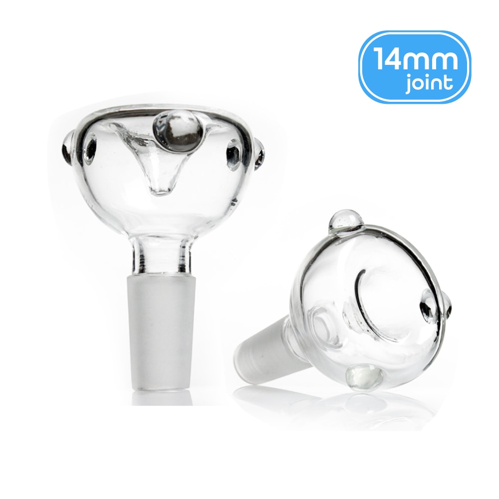 ガラスボウル 火皿 14mm (ダブルウォールガラス)｜ボングパーツ｜喫煙