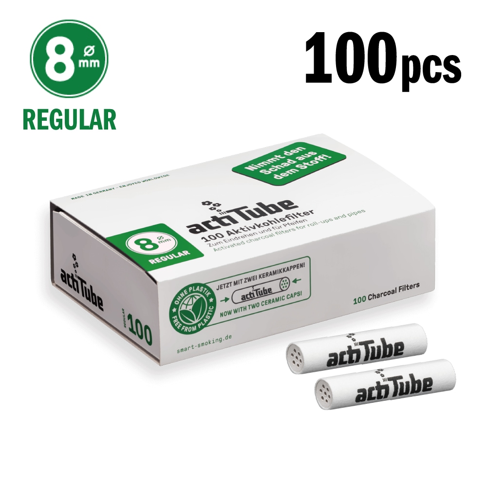 actiTube 活性炭フィルター レギュラー 100本入 8mm