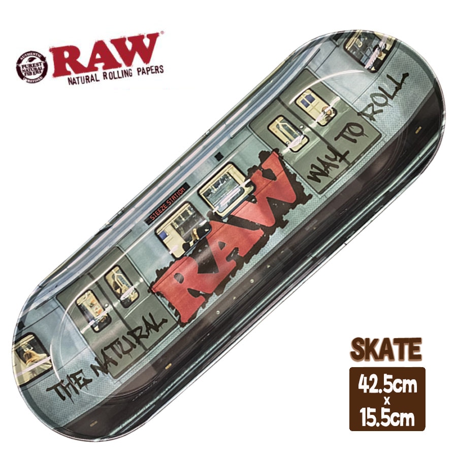 RAW メタルトレイ スケートボード デッキ (Graffiti)｜手巻きタバコ