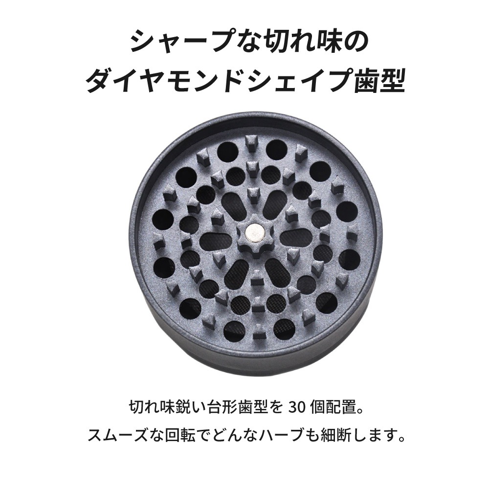 BOZZ セラミックコーティング・グラインダ― 4パーツ 63mm