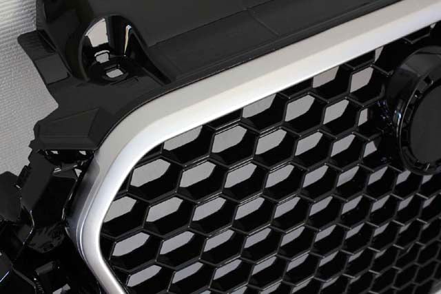 アウディ2014y A3/S3/RS3用 RSタイプハニカムグリル/ブラックグリル/ラジエターグリル高品質/AUDI/