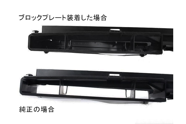 VW GOLF7/Audi A3 エアインレットダクト ブロックプレート|VW/Audi