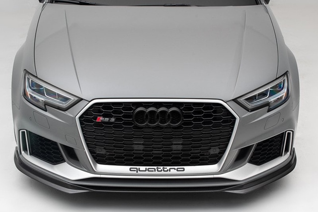 アウディRS3スポーツバック8v前期用カーボン製 フロントスポイラー アウディ RS3セダン(8V後期) ECS製 リアルカーボン フロントスポイラー