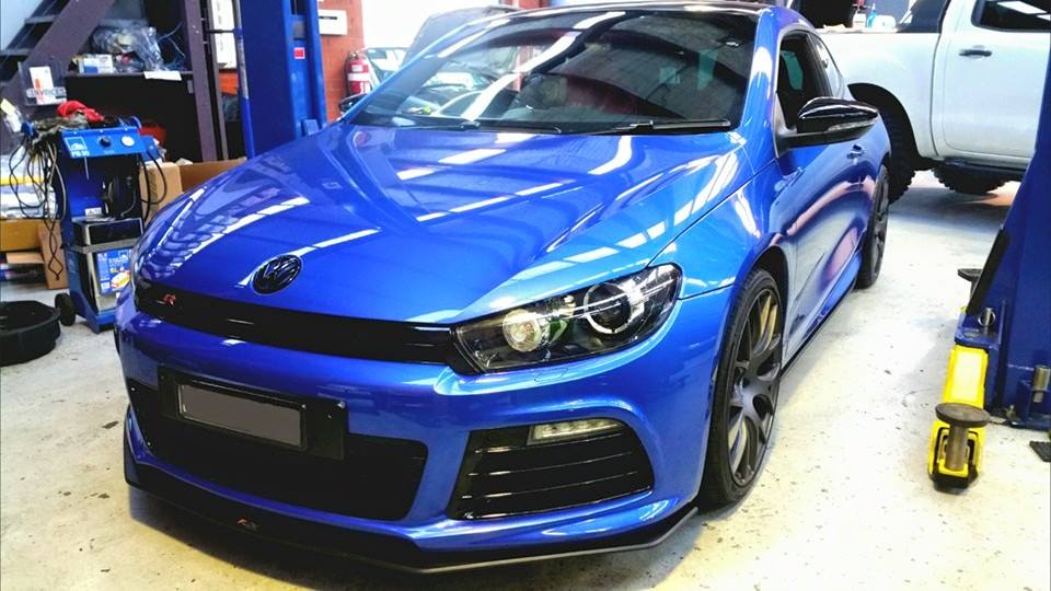 FLOW DESIGNS Scirocco R用 フロントスプリッター|VW/Audi/Fiat/Abarth