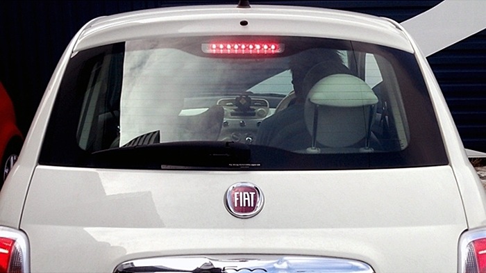 ���Х��500 , �ե����å�500 LED �ϥ��ޥ���� ���ȥåץ��� ������ʡ��֥�å� ABARTH,FIAT