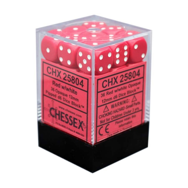 ��CHESSEX��Opaque 12mm �������֥��å���36������˥�åɡߥۥ磻��