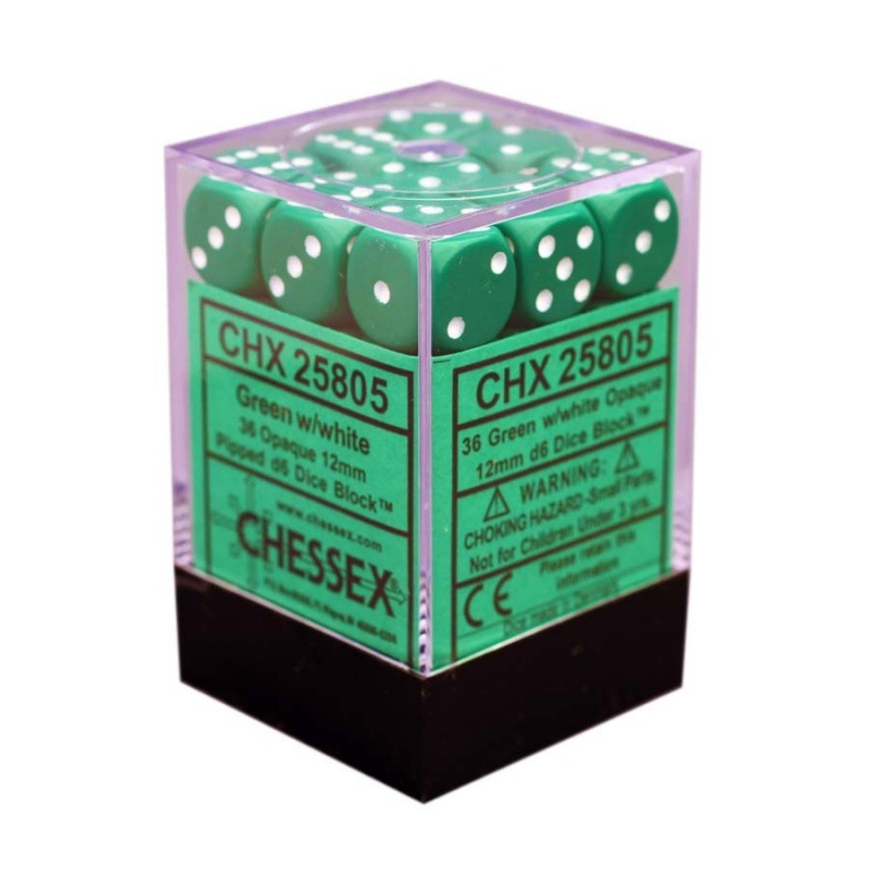 ��CHESSEX��Opaque 12mm �������֥��å���36������˥��꡼��ߥۥ磻��