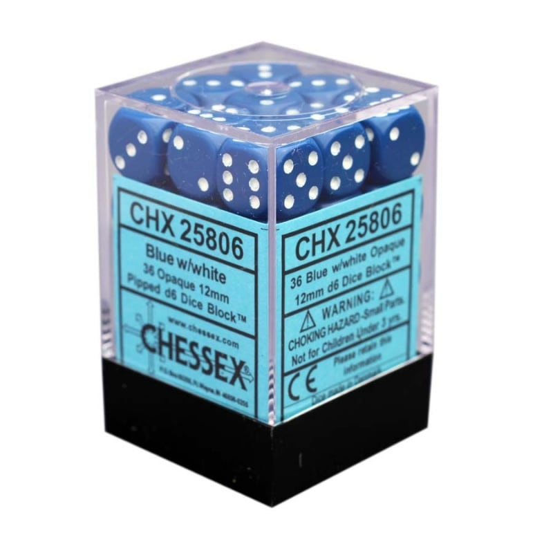 ��CHESSEX��Opaque 12mm �������֥��å���36������˥֥롼�ߥۥ磻��