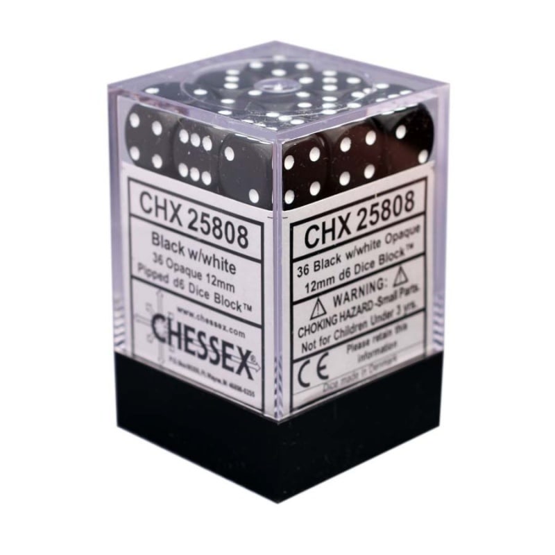 ��CHESSEX��Opaque 12mm �������֥��å���36������˥֥�å��ߥۥ磻��
