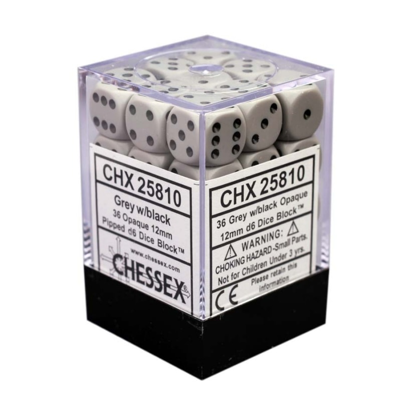 ��CHESSEX��Opaque 12mm �������֥��å���36������˥��������쥤�ߥ֥�å�