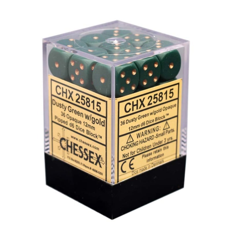 ��CHESSEX��Opaque 12mm �������֥��å���36������˥����ƥ����꡼��ߥ��åѡ�