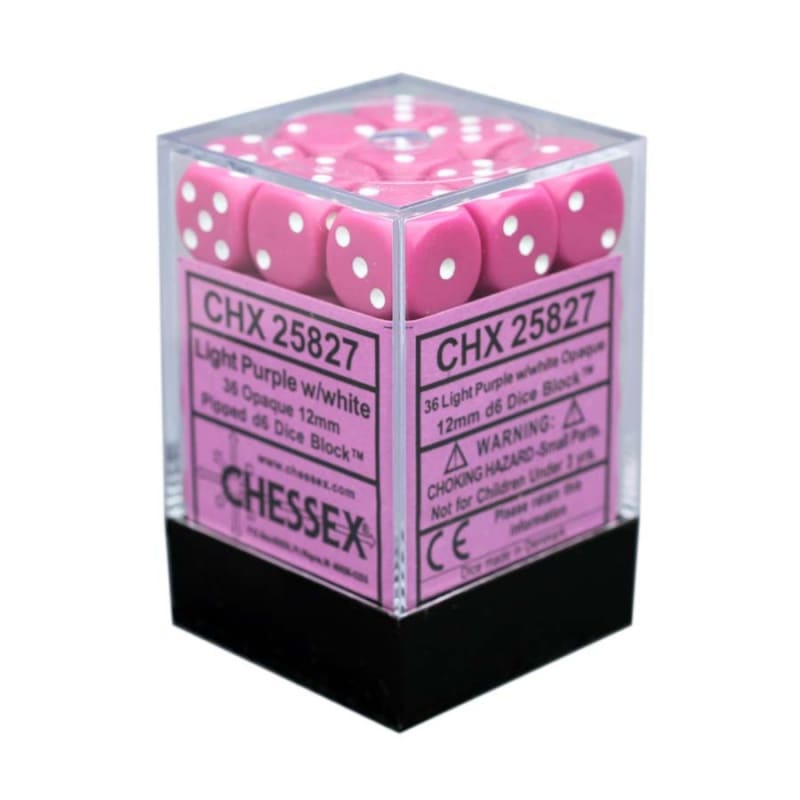 ��CHESSEX��Opaque 12mm �������֥��å���36������˥饤�ȥѡ��ץ�ߥۥ磻��
