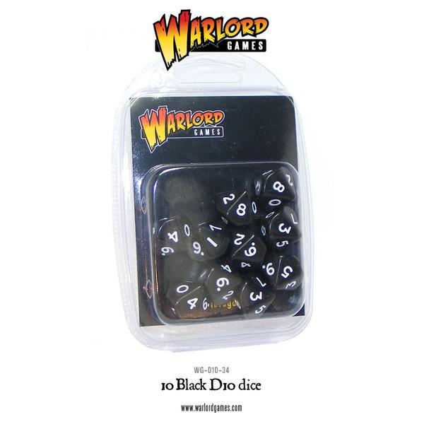 D10 Dice Pack - Black/10�̎��ގ������̎ގ׎��� (10������)