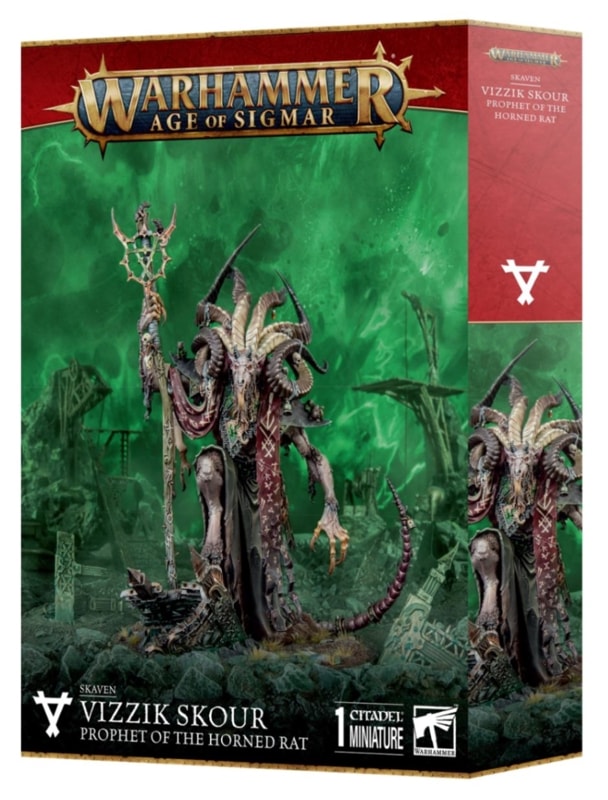 ��AoS��SKAVEN: VIZZIK SKOUR PROPHET HORNED RAT