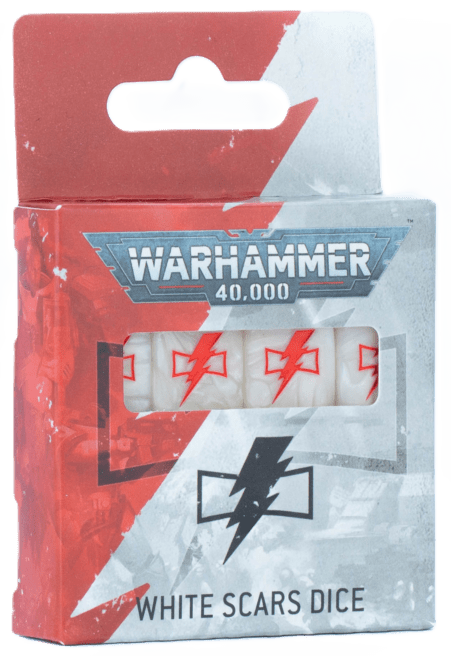 ��WH40k�ۥ������ϥ�ޡ�40,000���ۥ磻�ȥ������������� / WARHAMMER 40000: WHITE SCARS DICE
