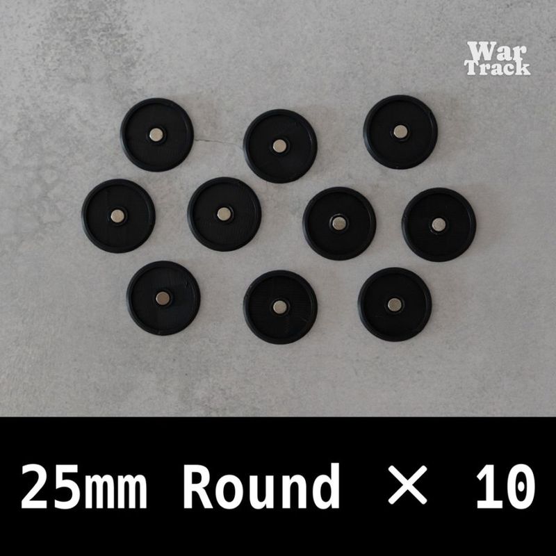 ��War Track��Magnetize Insert 25mm Round �� 10 - �ߥ˥��奢�١����ѥޥ��ͥ��������󥵡���