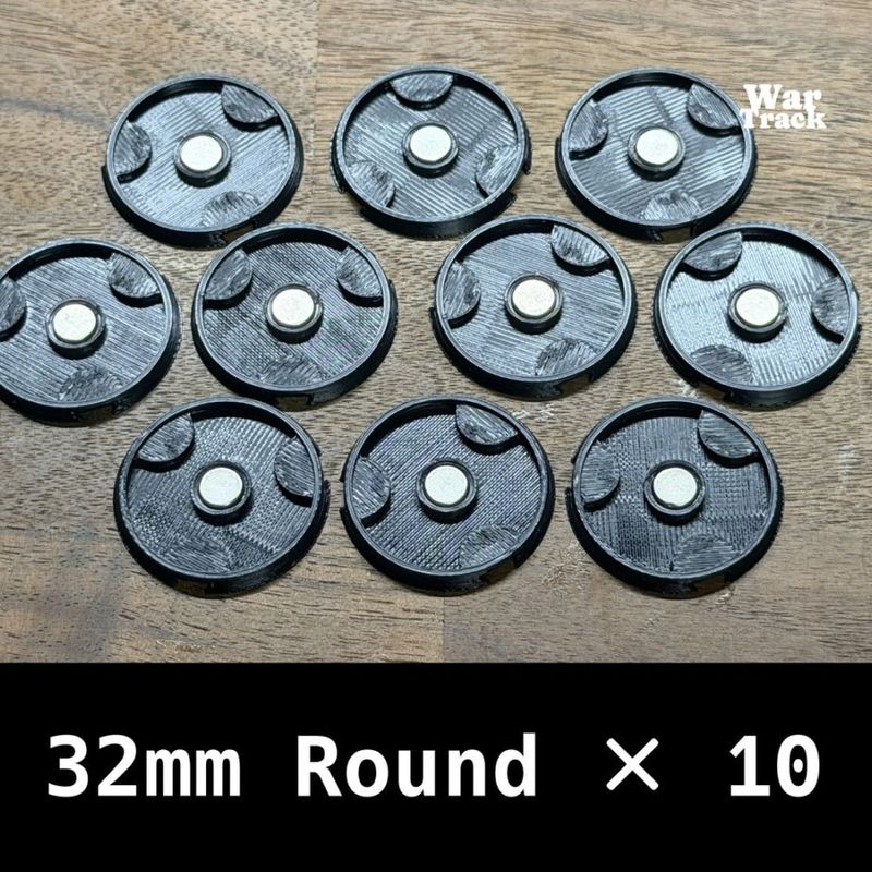��War Track��Magnetize Insert 32mm Round �� 10 - �ߥ˥��奢�١����ѥޥ��ͥ��������󥵡���
