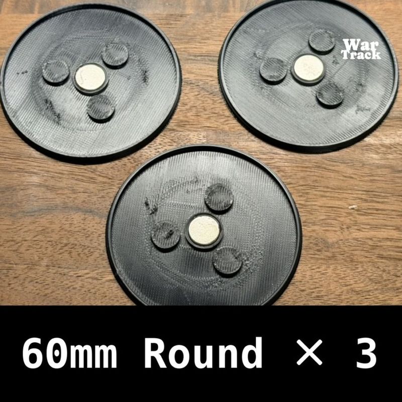 ��War Track��Magnetize Insert 60mm Round �� 3 - �ߥ˥��奢�١����ѥޥ��ͥ��������󥵡���