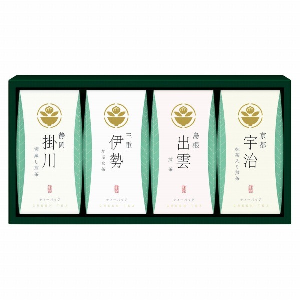 0枚目の商品写真 - 【定価2,000円】【30%OFF】茶の国めぐり 茶水詮緑茶ティーバッグ詰合せ TBA-20