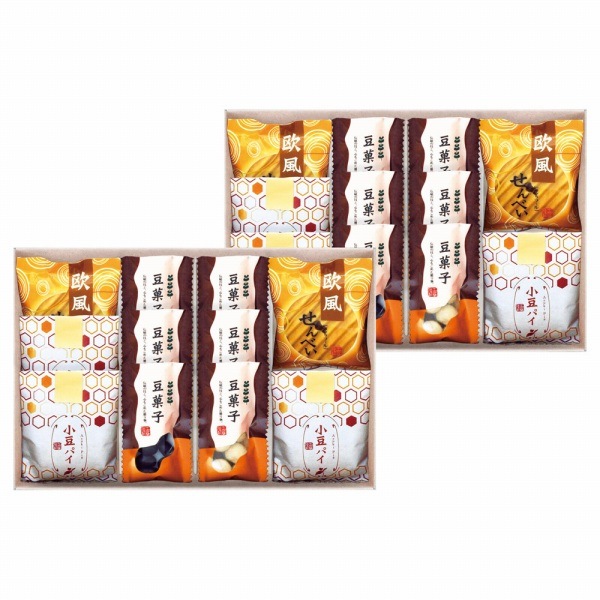 0枚目の商品写真 - 【定価5,000円】【30%OFF】小豆パイ・欧風せんべい和菓子詰合せ DW-50R