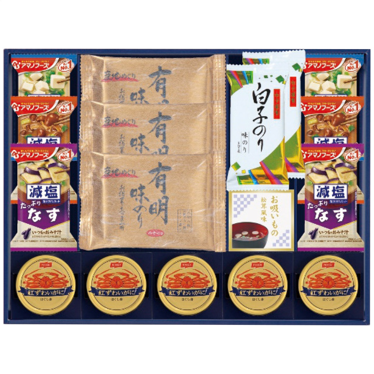 0枚目の商品写真 - 【定価10,000円】【30%OFF】味之庵 永谷園＆白子＆アマノフーズ  6699-100