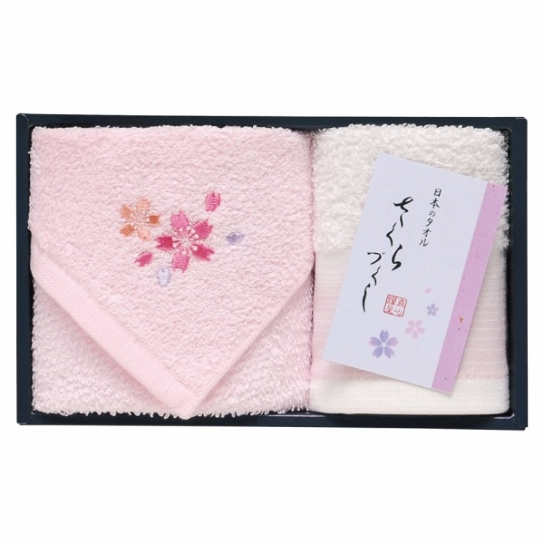 定価1,000円】【30%OFF】桜づくし タオルハンカチ・ハンドタオルセット
