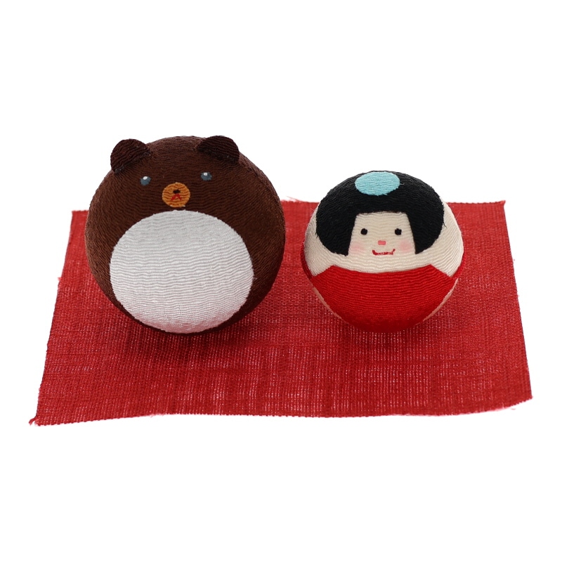 リュウコドウ 節句人形 ゴロゴロくまゴローと金太郎 置物 京都伝統工芸品 インテリア 日本製 おみやげ 和雑貨 プレゼント ギフト