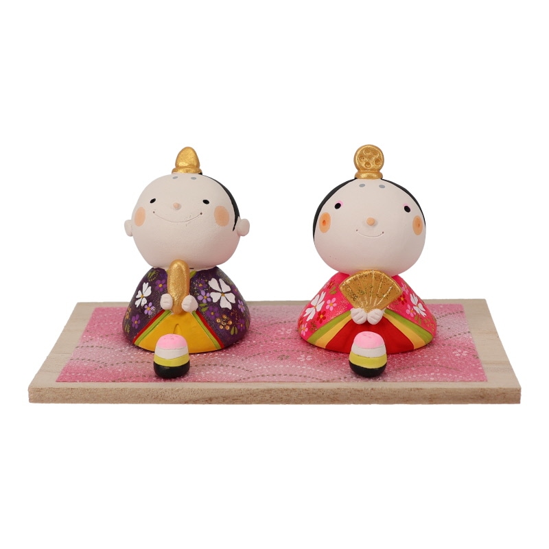 雛人形：森の雛セット/羽田桂子（サバイディー）/ 陶器/ 雛陶人形 森の