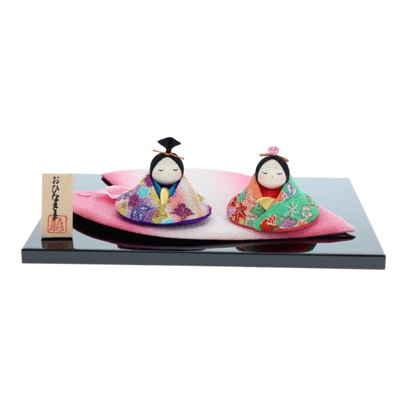 リュウコドウ 花びら雛 置物 インテリア 雛祭り 雛人形 桃の節句 日本製 縁起物 おみやげ 和雑貨 プレゼント ギフト
