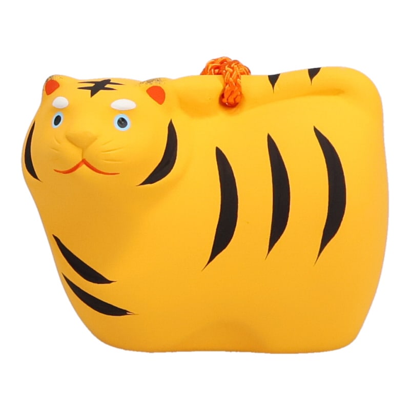 薬師窯 錦彩十二干支土鈴 寅 置物 インテリア 陶器 縁起物 おみやげ 和雑貨 プレゼント ギフト