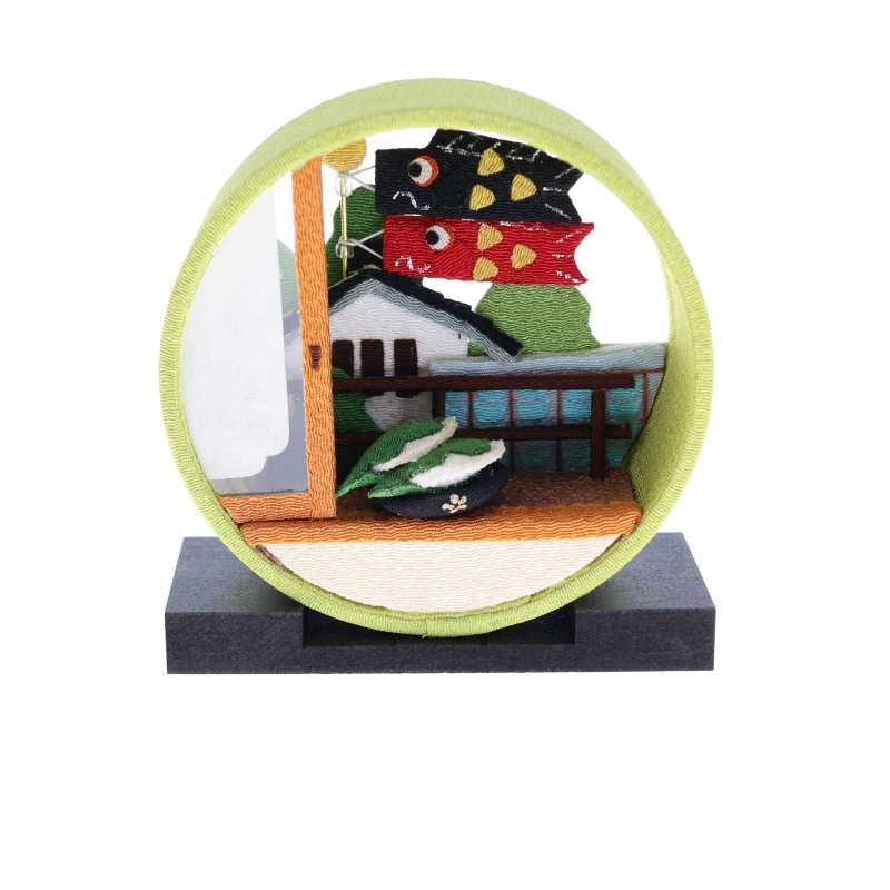 夢み屋 京の町家 5月子供の日 専用台付き 置物 インテリア おみやげ 和雑貨 プレゼント ギフト