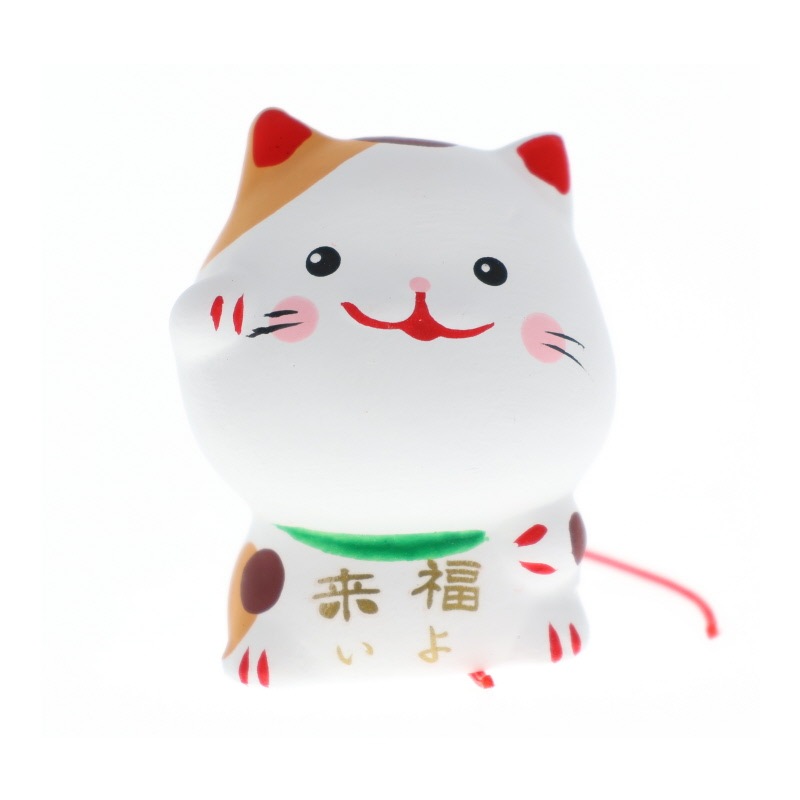 リュウコドウ おみくじ 福よ来い招き猫 おみくじ付き 置物 インテリア 縁起物 おみやげ 和雑貨 プレゼント ギフト