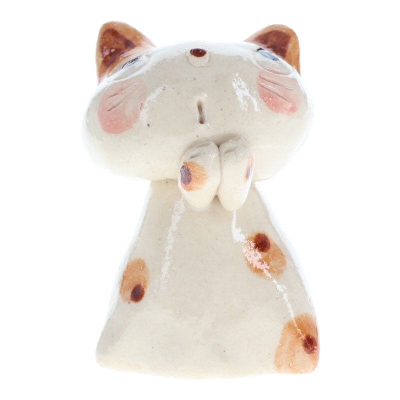 舞陶館 おねがい猫  置物 インテリア おみやげ 和雑貨 プレゼント ギフト