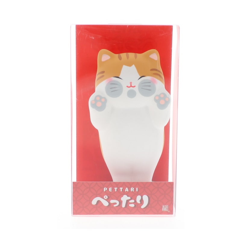 ぺったりトラ猫 おみやげ プレゼント ギフト  置物 ネコグッズ ネコ好き