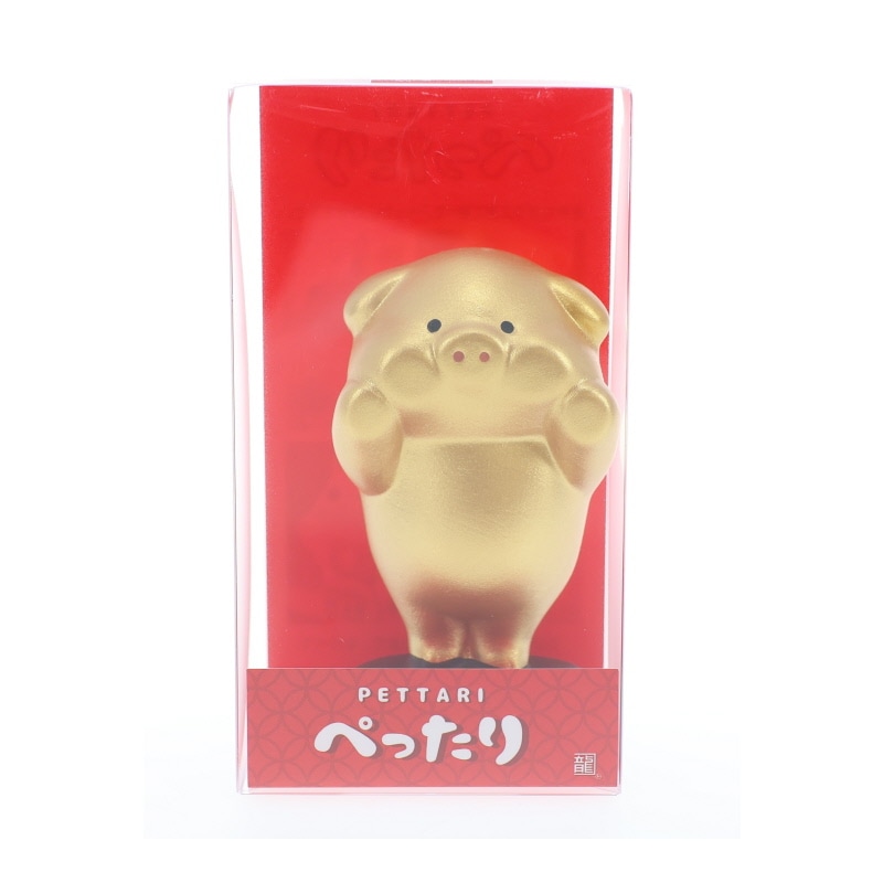ぺったりブタ 金 おみやげ プレゼント ギフト  置物 ブタグッズ ブタ好き