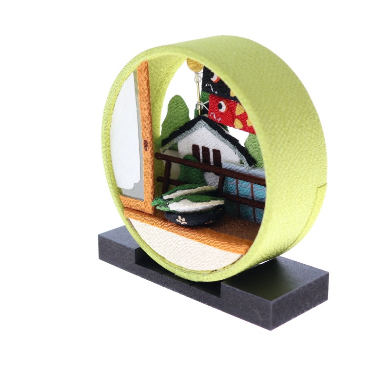 夢み屋 京の町家 5月子供の日 専用台付き 置物 インテリア おみやげ 和雑貨 プレゼント ギフト