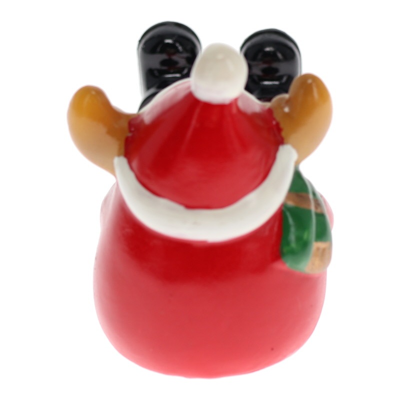 サンタトナカイ 足ブラドール 置物 クリスマス インテリア 陶器 おみやげ プレゼント ギフト