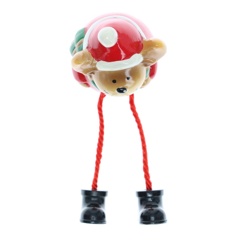 サンタトナカイ 足ブラドール 置物 クリスマス インテリア 陶器