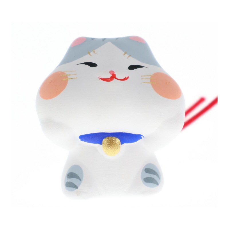 リュウコドウ 福々ほっぺ猫おみくじ おみくじ付き 置物 インテリア 縁起物 おみやげ 和雑貨 プレゼント ギフト