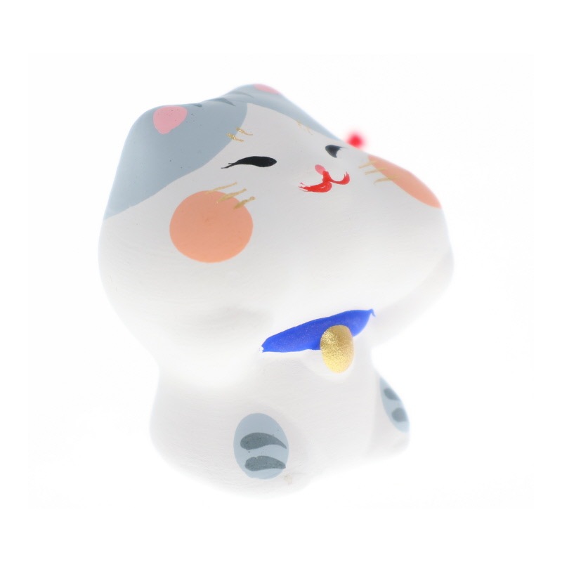 リュウコドウ 福々ほっぺ猫おみくじ おみくじ付き 置物 インテリア 縁起物 おみやげ 和雑貨 プレゼント ギフト