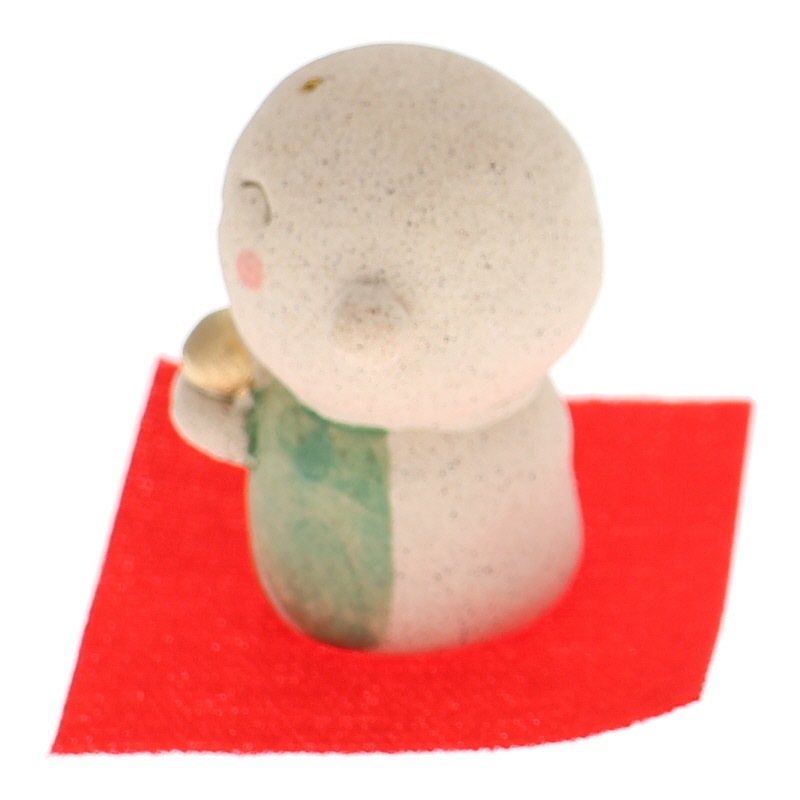 松本陶器 地蔵飾り(幸せ) 置物 インテリア 陶器 日本製 縁起物 おみやげ 和雑貨 プレゼント ギフト