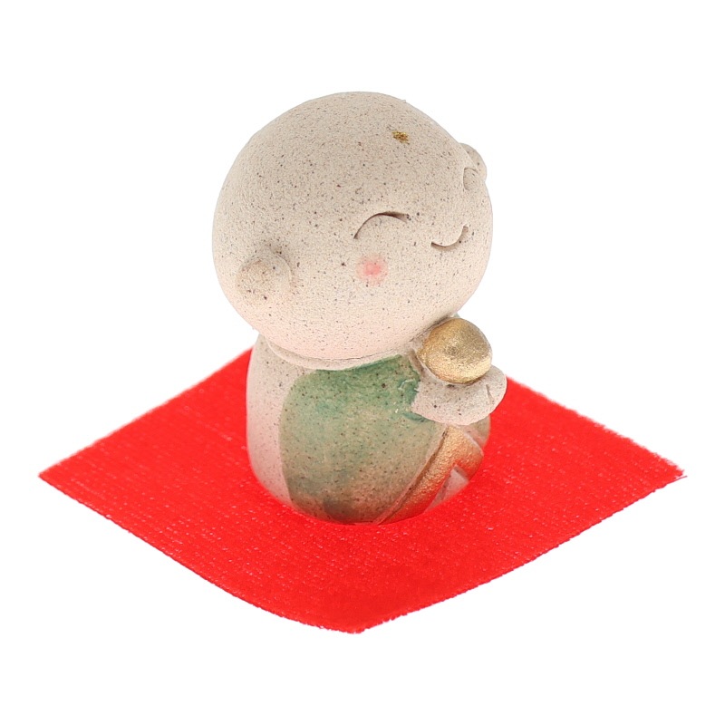 松本陶器 地蔵飾り(幸せ) 置物 インテリア 陶器 日本製 縁起物 おみやげ 和雑貨 プレゼント ギフト